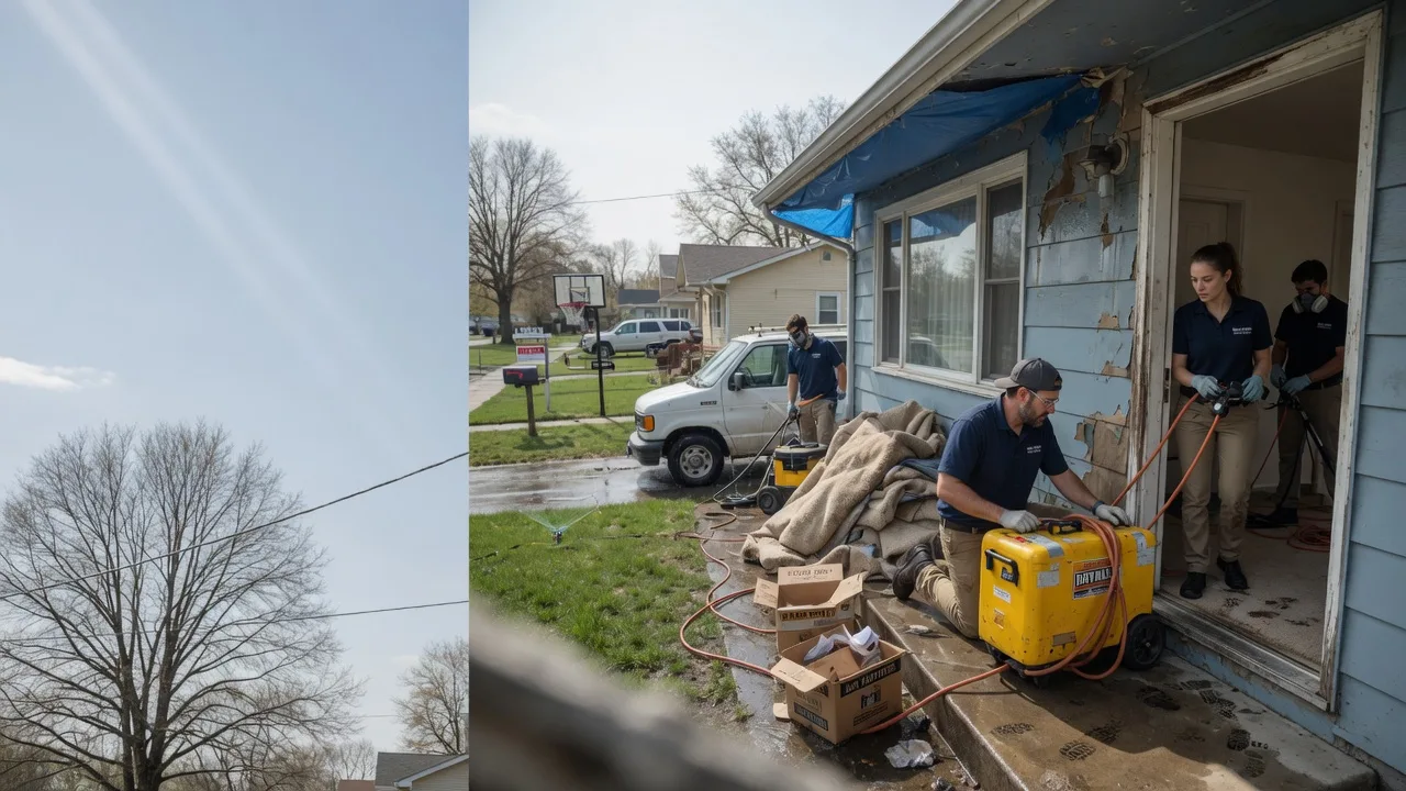 Basement Flood Cleanup in El Paso, AR near me